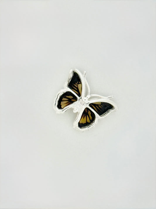 Amber Pendant, Butterfly (Monarch)