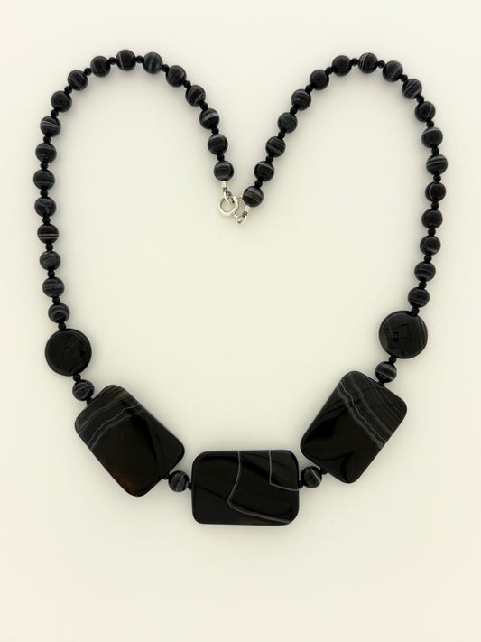 Banded Onyx Necklace