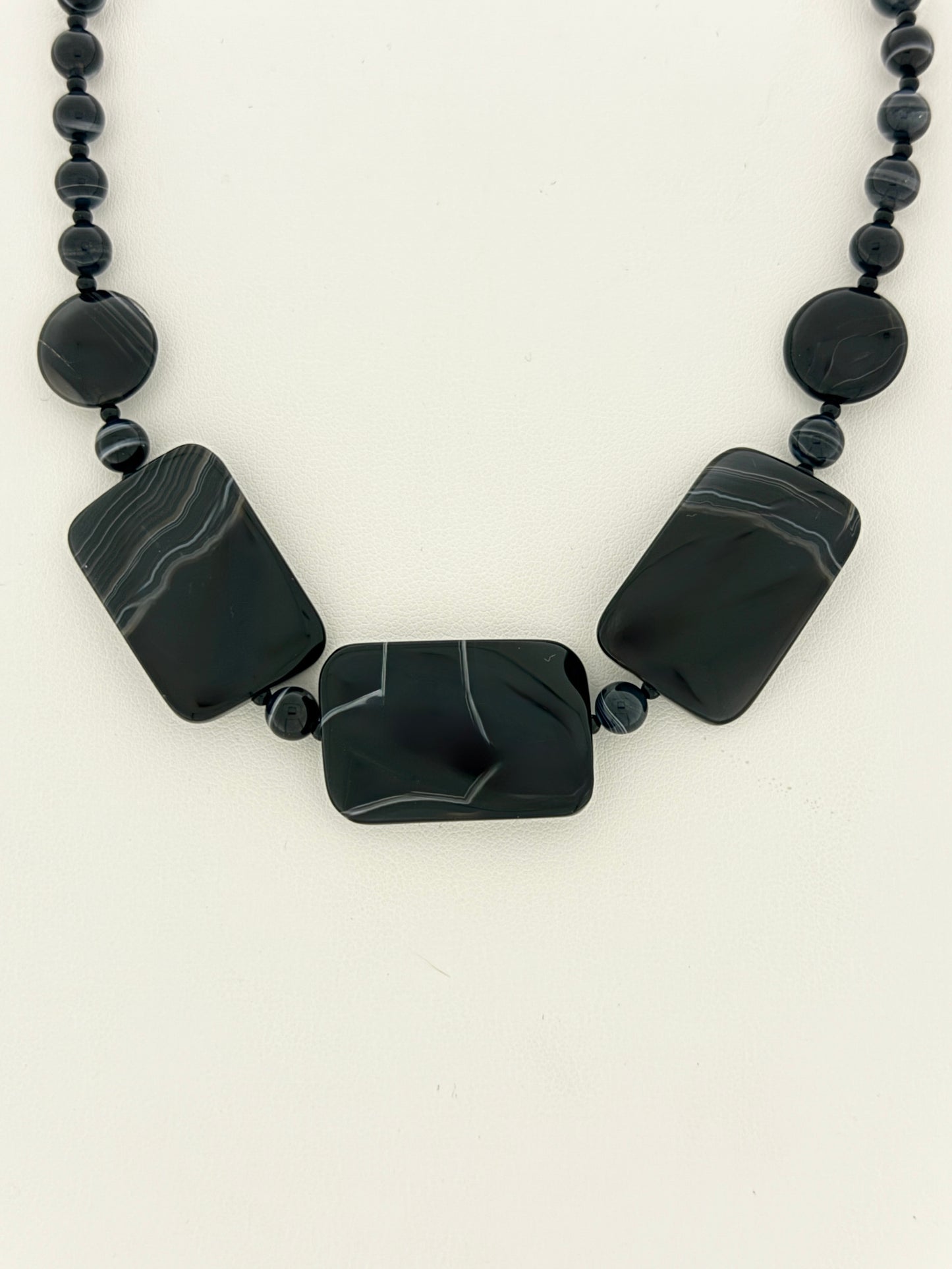 Banded Onyx Necklace