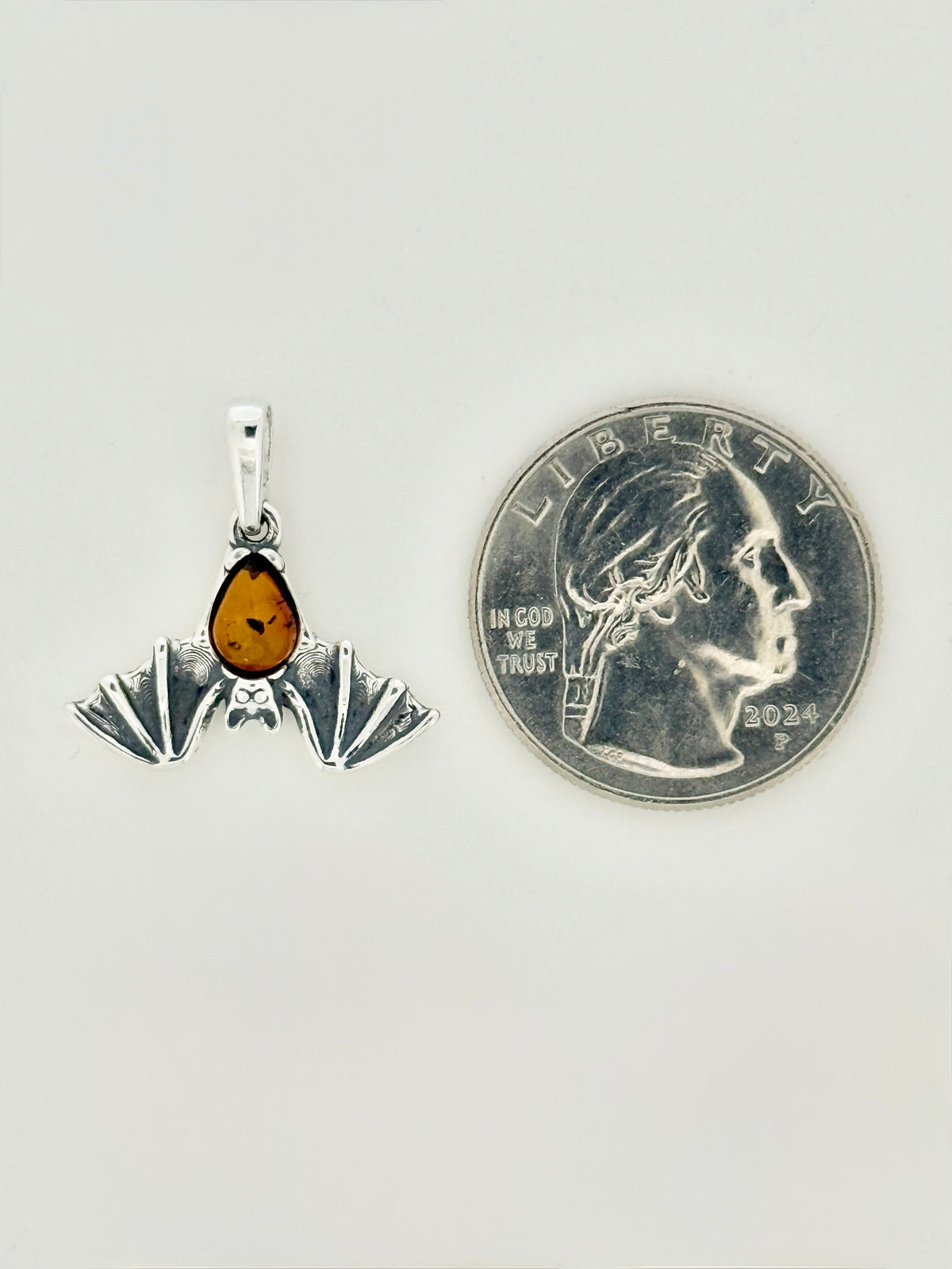 Amber Pendant, Sleeping Bat