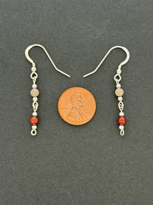 Noreena Jasper Earrings, Loop-links