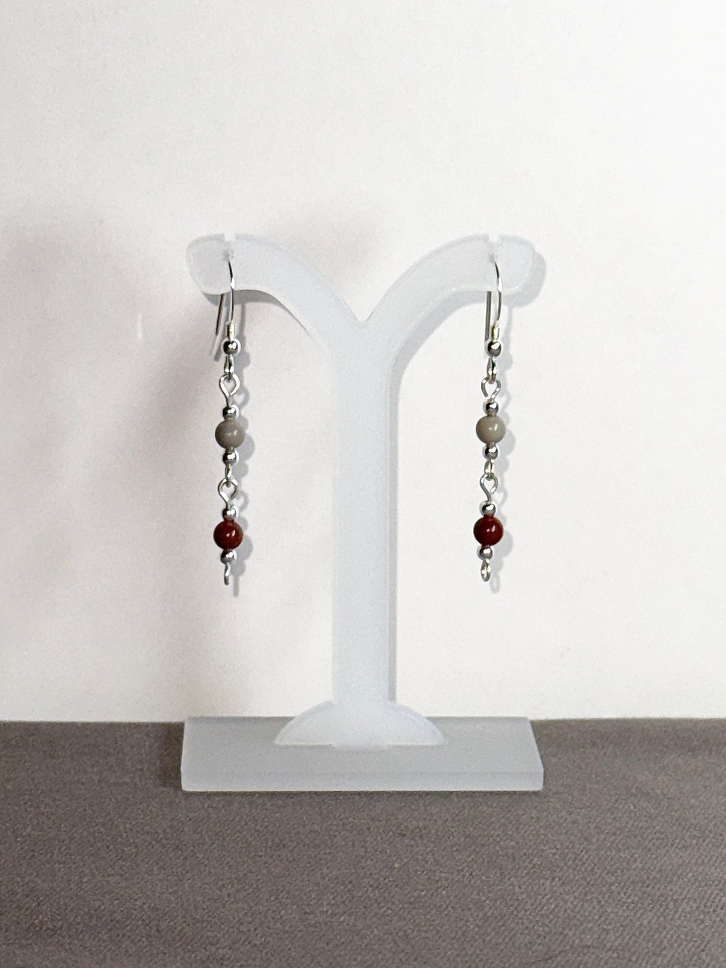 Noreena Jasper Earrings, Loop-links