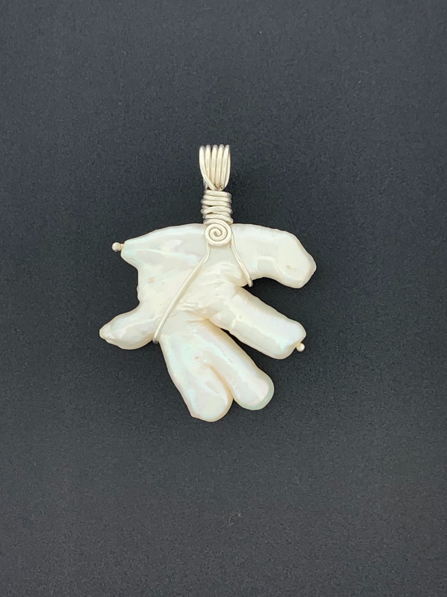 Pearl, Baroque, Wire Wrap