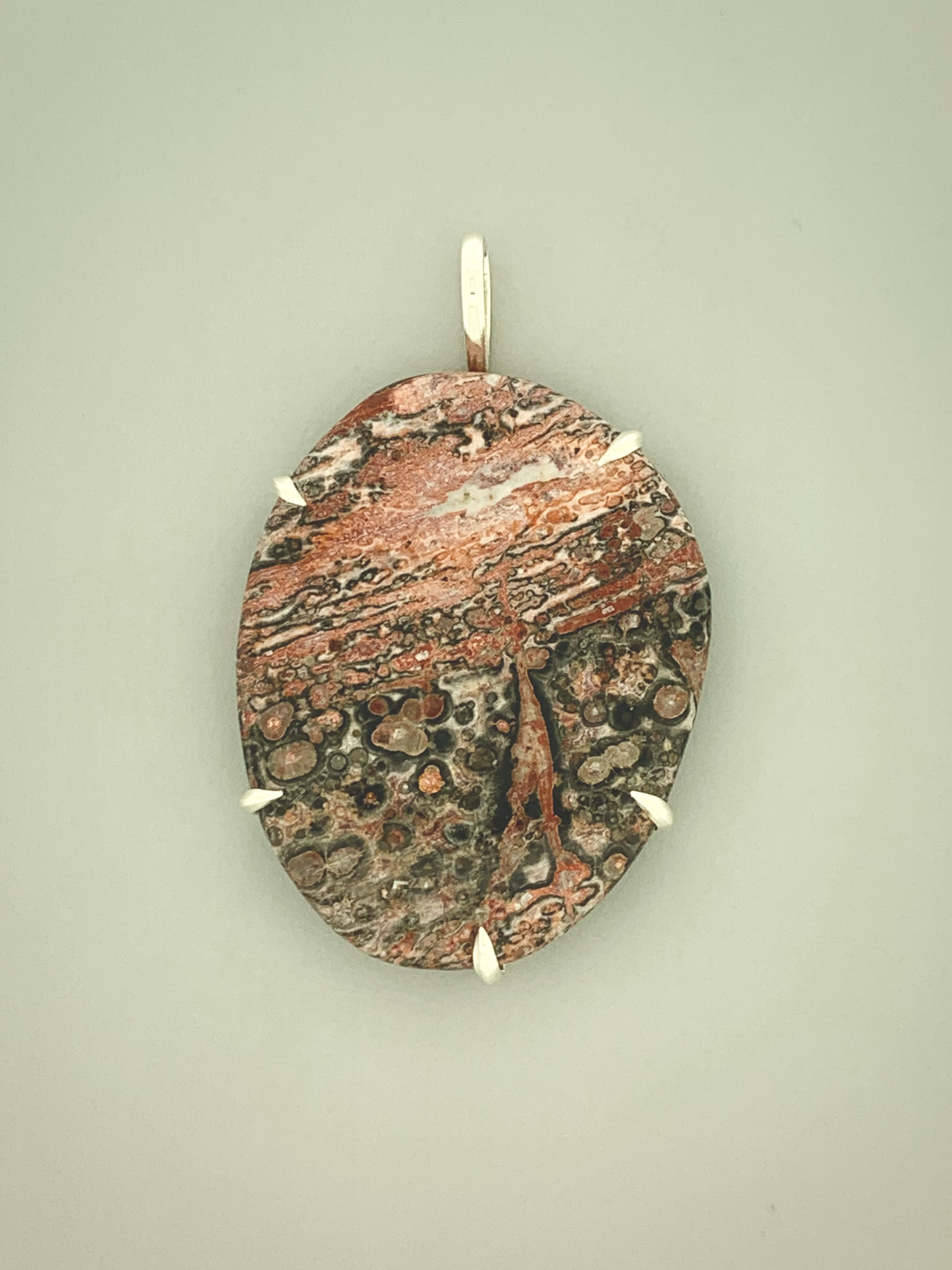 Leopardskin Jasper Prong Mount