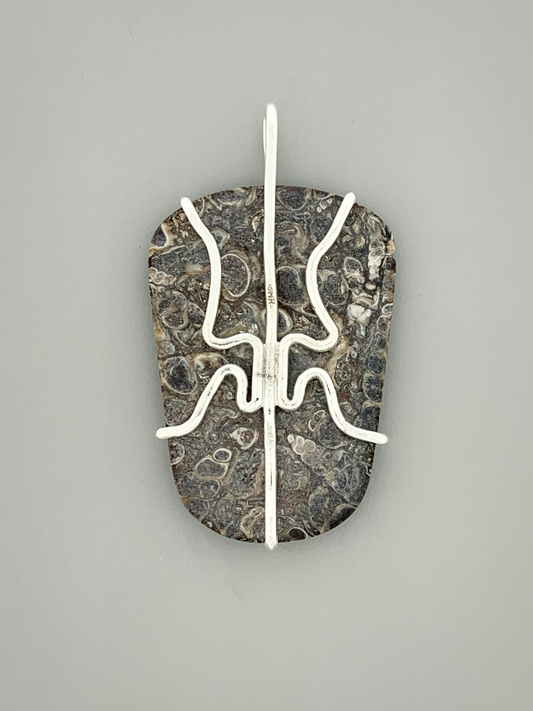Fossil Turritella Prong Mount