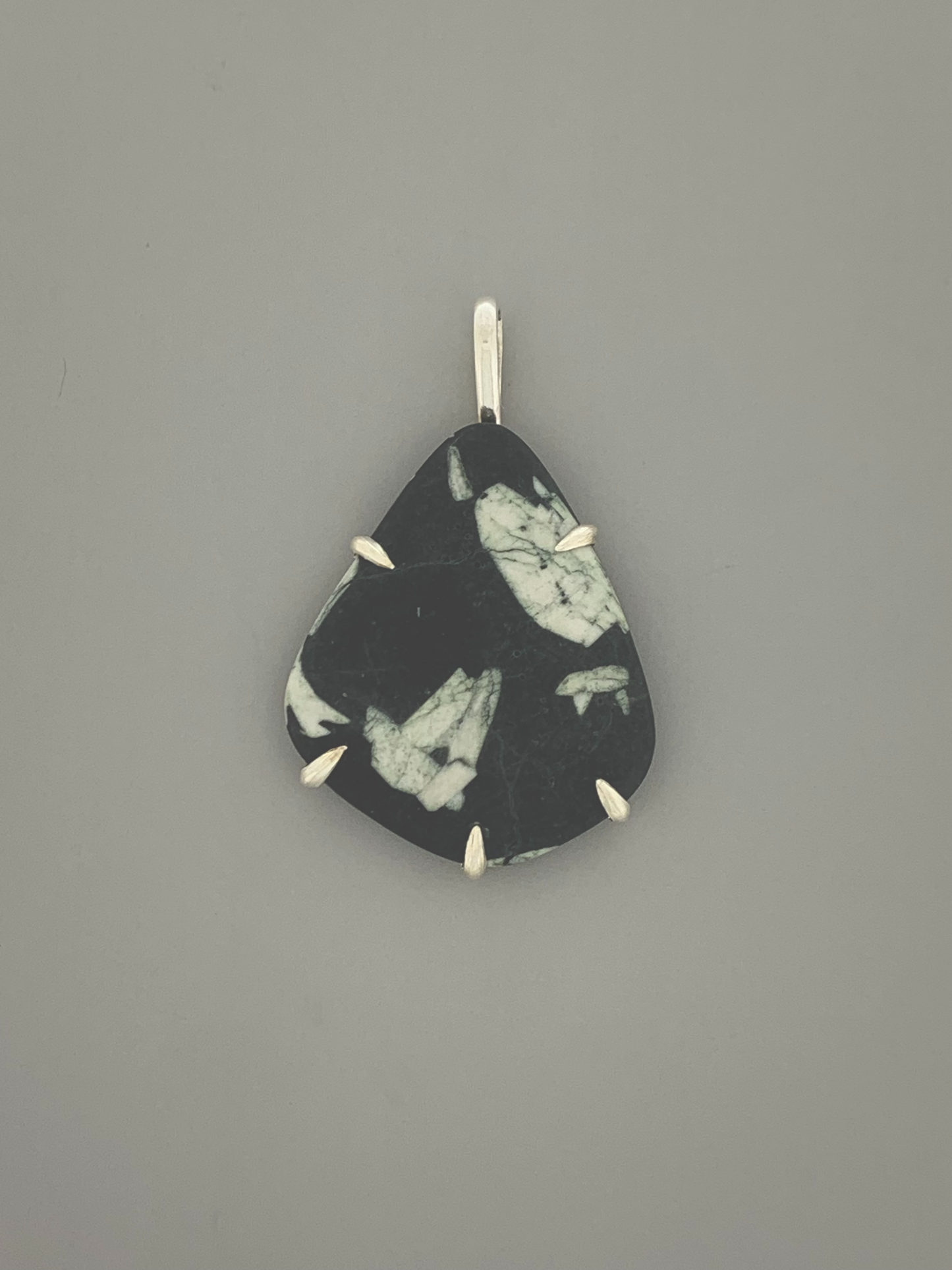 Chinese Writing Stone Prong Mount