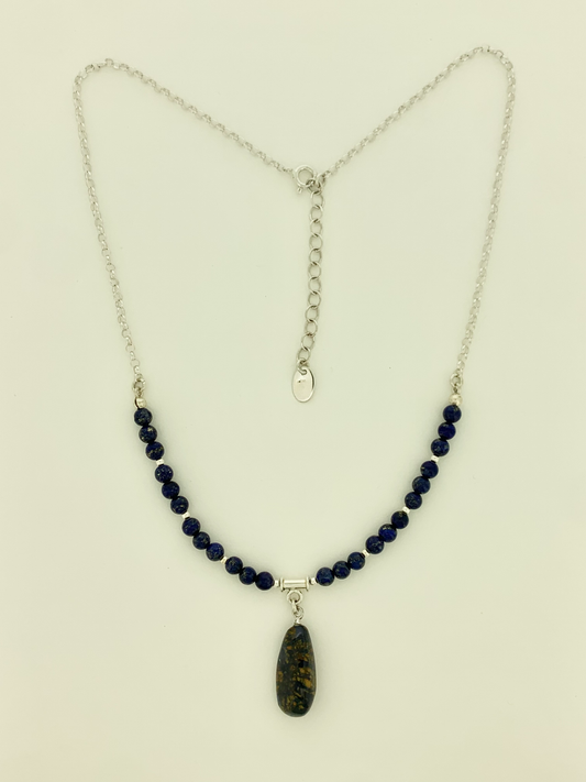Azurite And Malachite Necklace