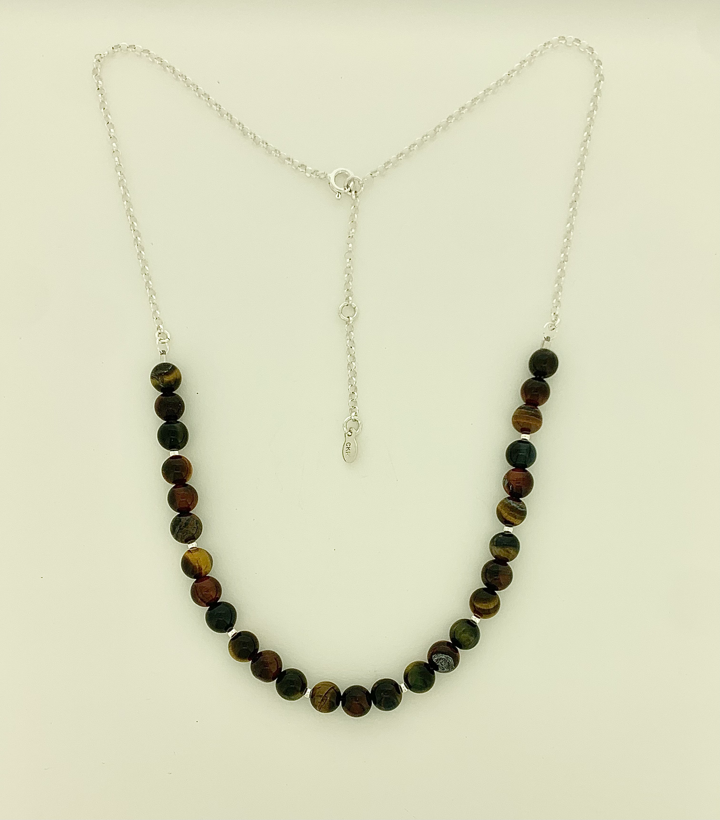 Tigereye Necklace, Tri-color
