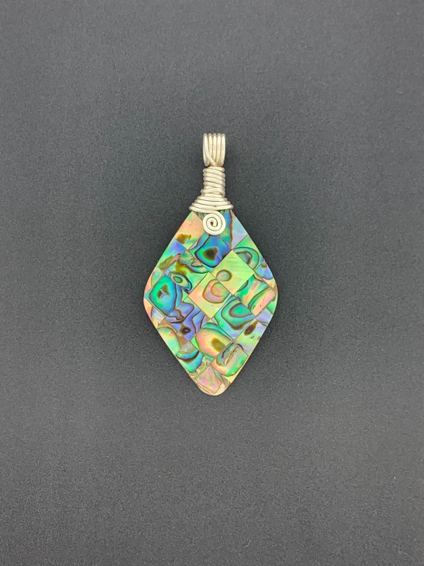 Abalone Wire Wrap, Mosaic