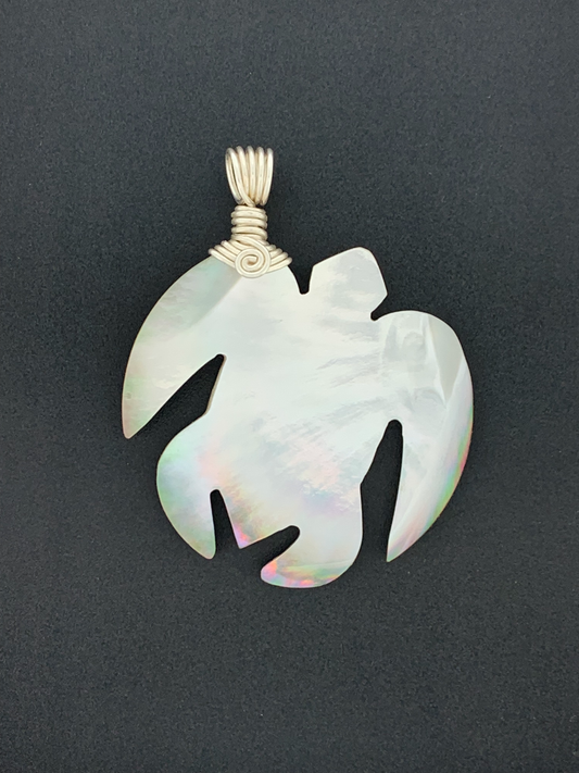 Mother of Pearl Wire Wrap, Turtle