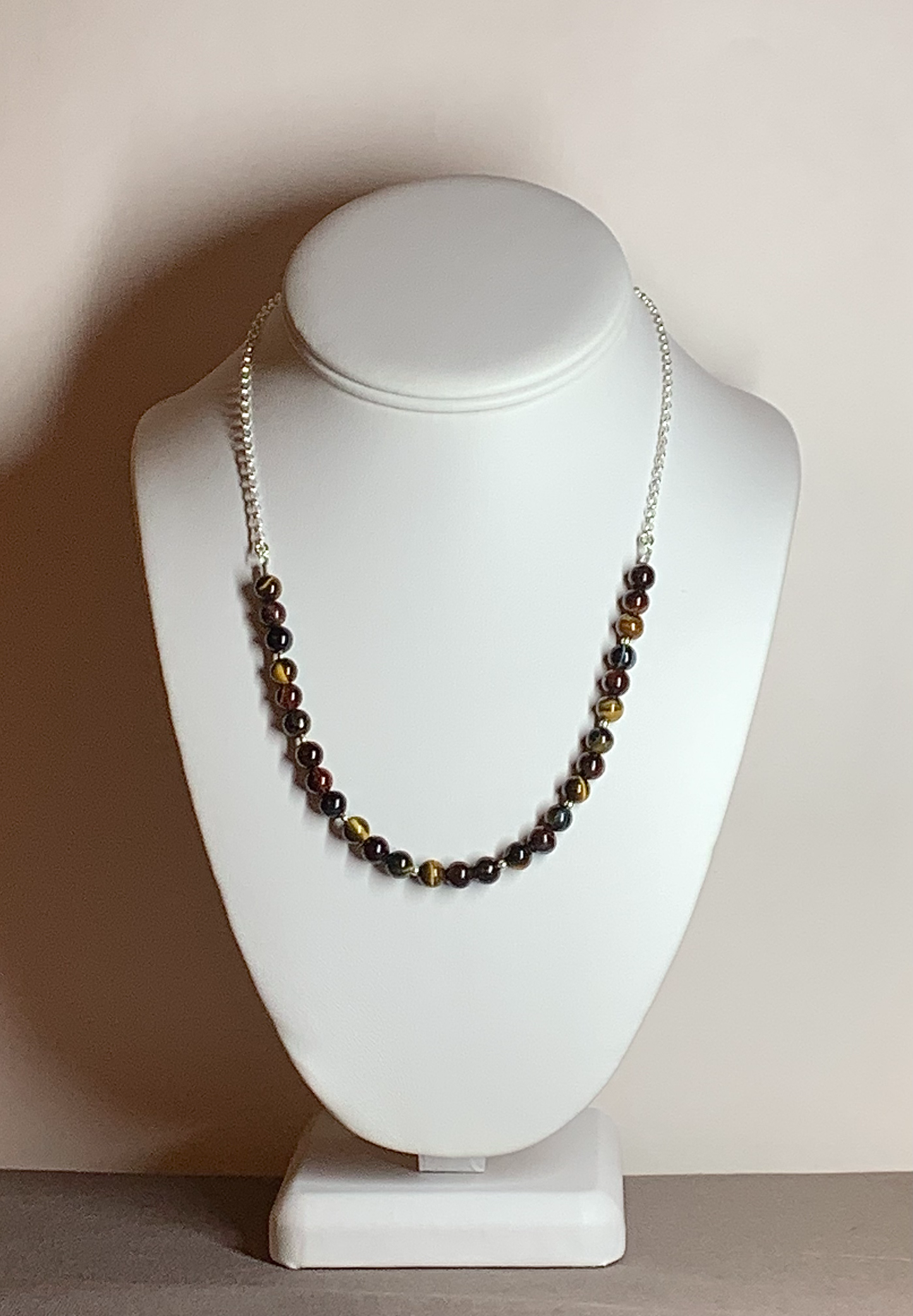 Tigereye Necklace, Tri-color