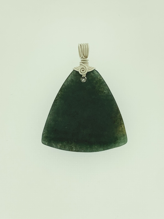 Moss Agate Wire Wrap, Green