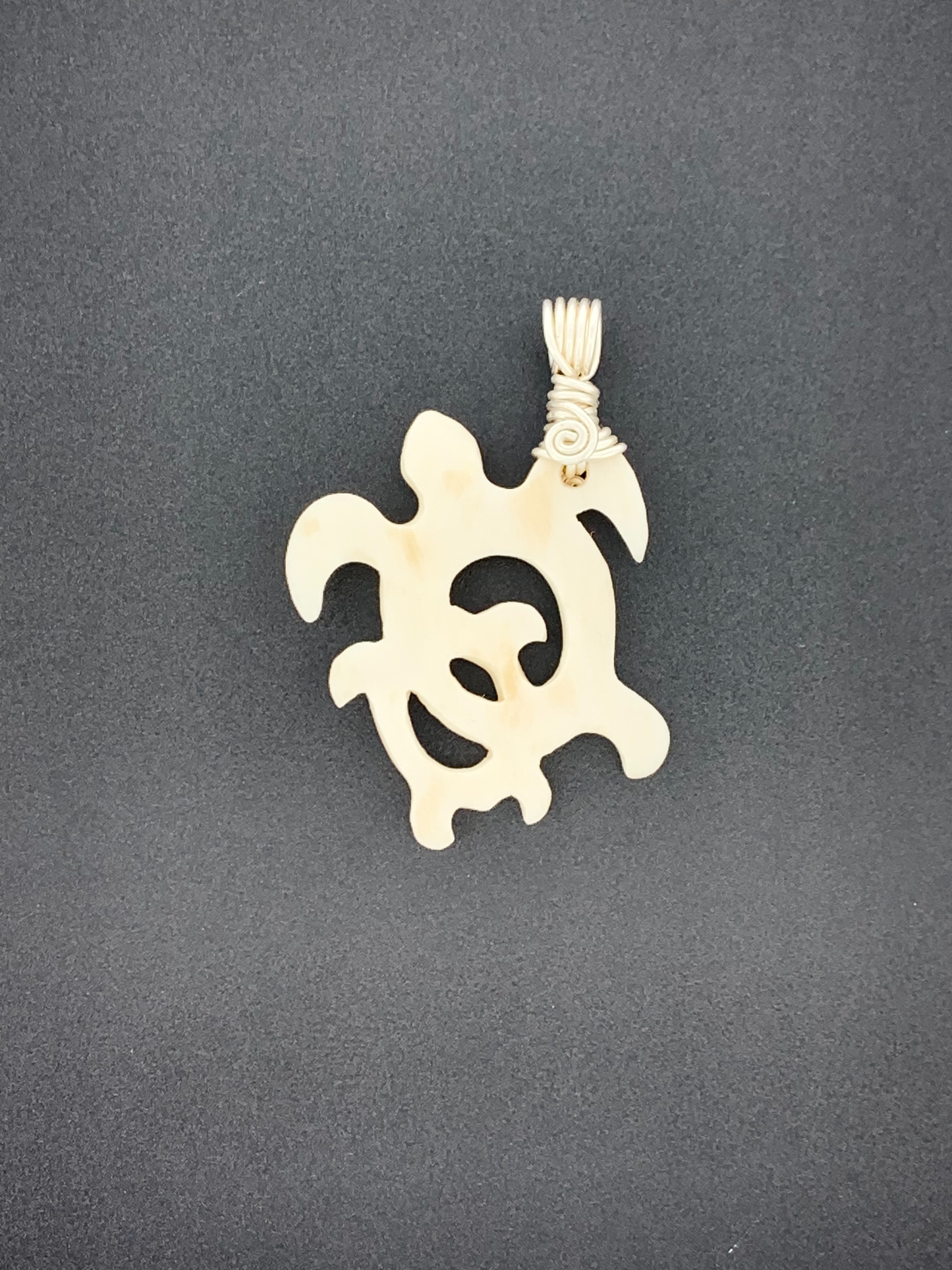 Carved Water Buffalo Bone Wire Wrap