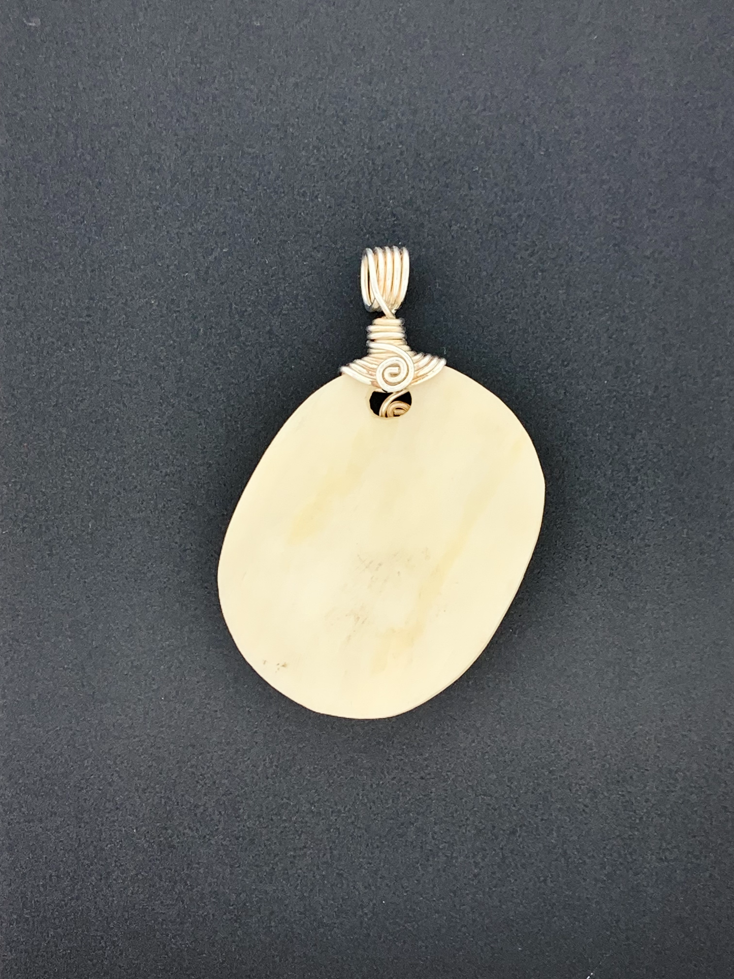 Carved Water Buffalo Bone Wire Wrap