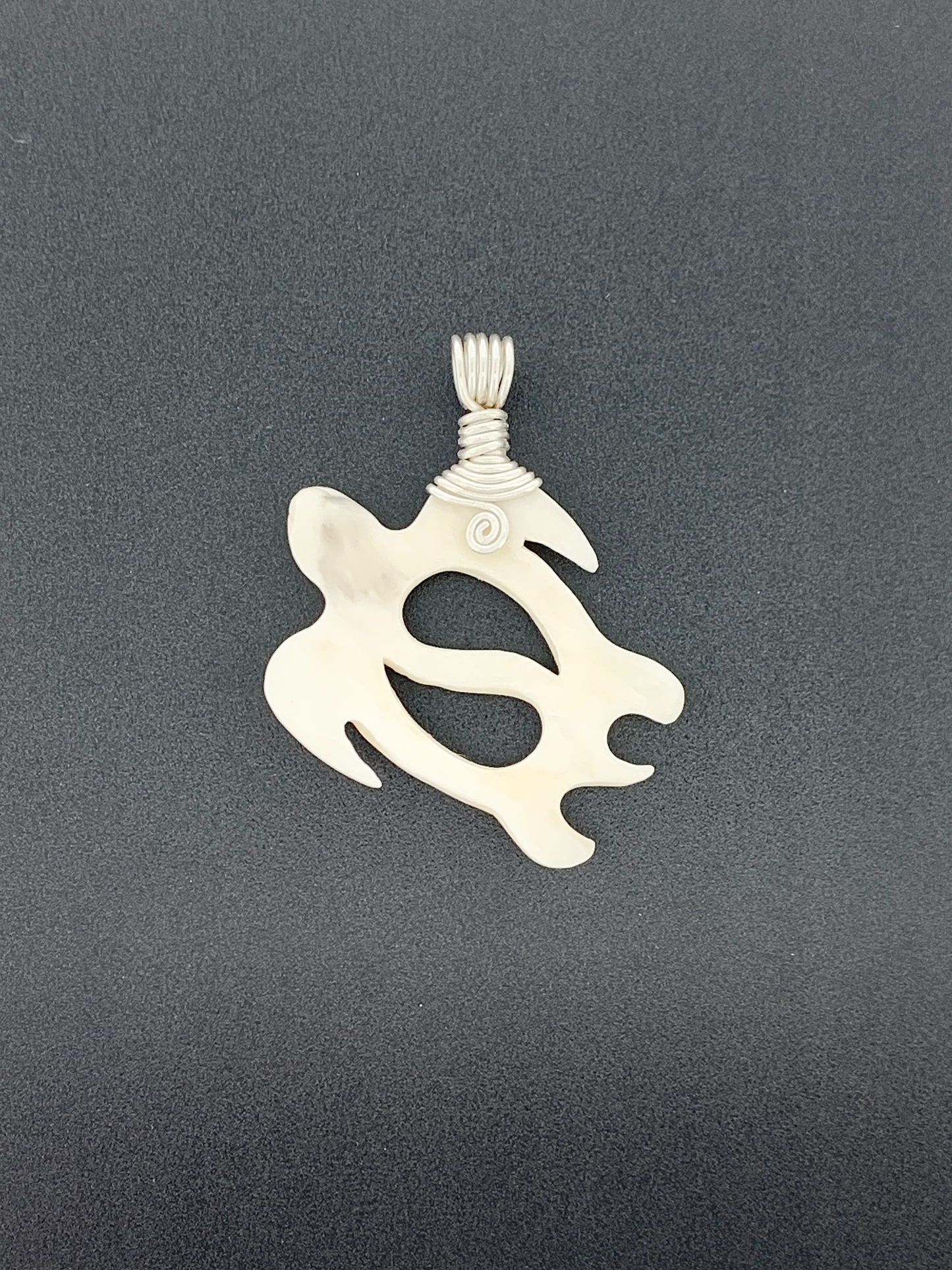 Carved Water Buffalo Bone Wire Wrap