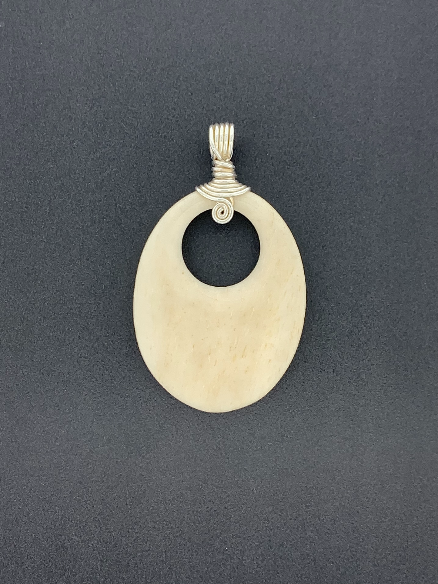Carved Water Buffalo Bone Wire Wrap