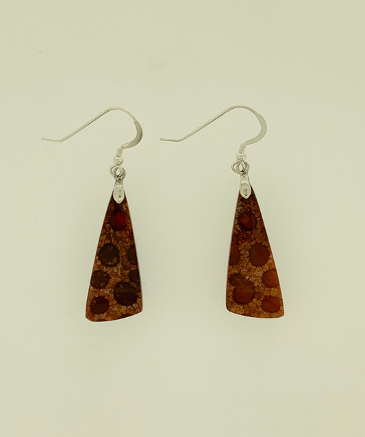 Fossil Coral Earrings