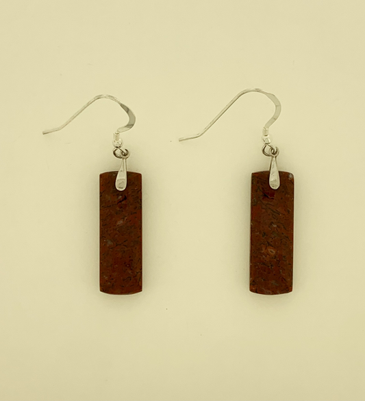 Fossil Dinosaur Bone Earrings
