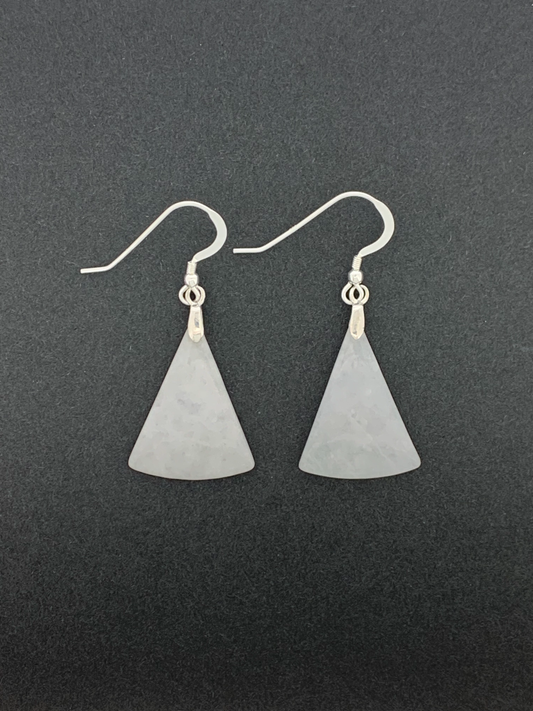 Jade Earrings, White