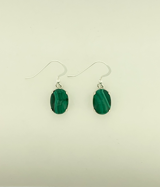 Malachite Earrings