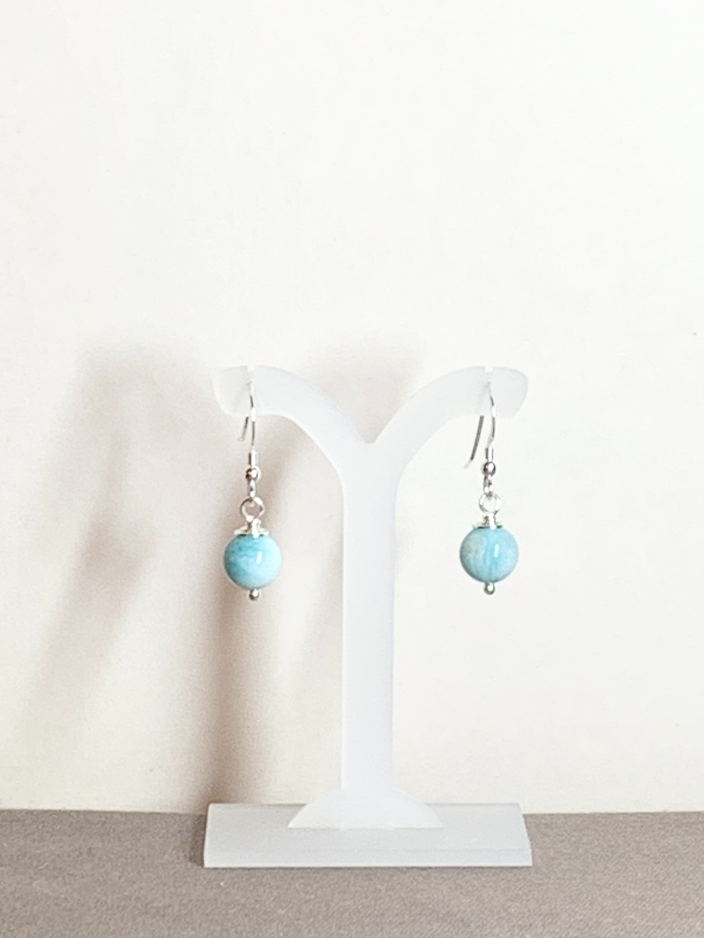 Larimar Sphere Earrings
