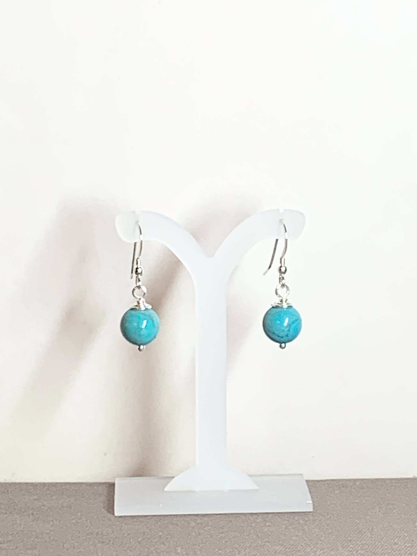 Turquoise Sphere Earrings