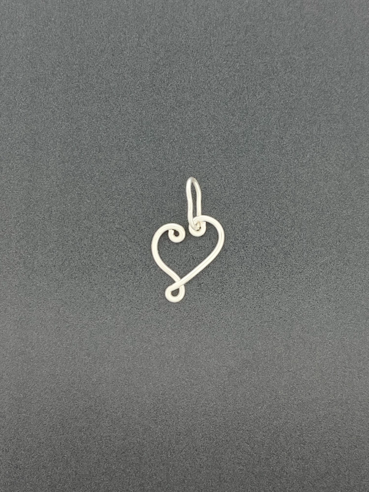 Fine Silver Heart Pendant