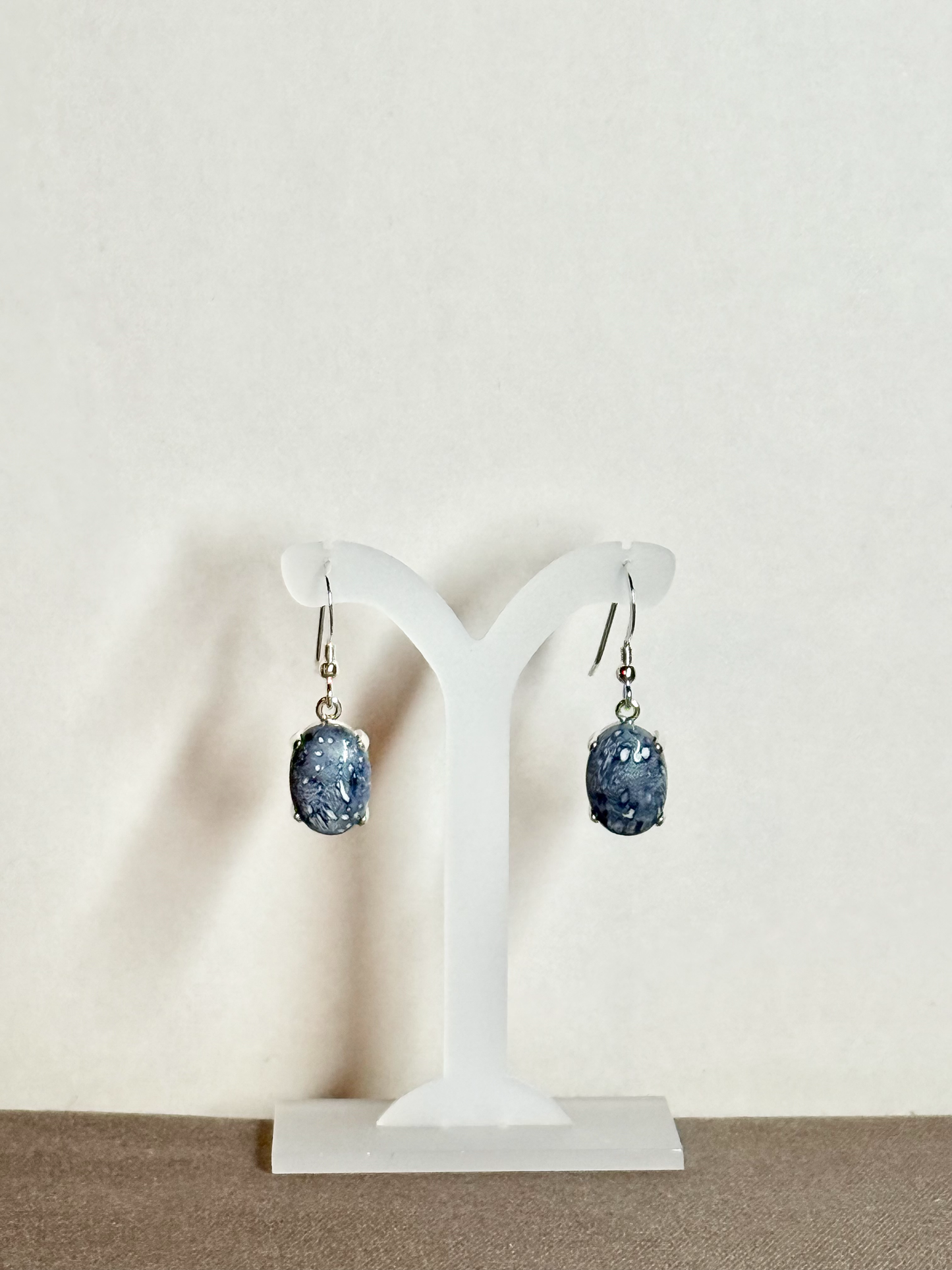 Blue Coral Earrings