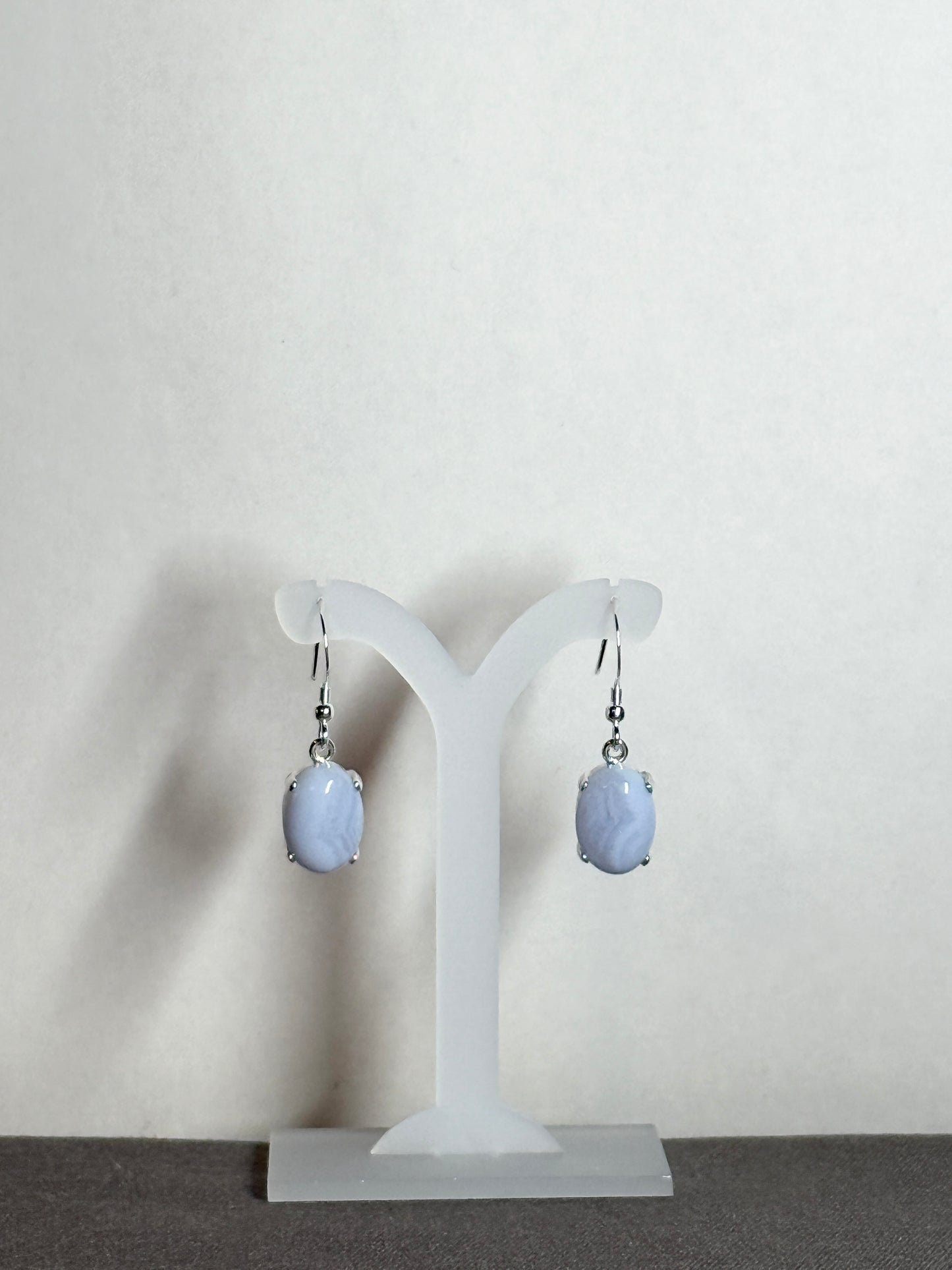 Blue Lace Agate Earrings