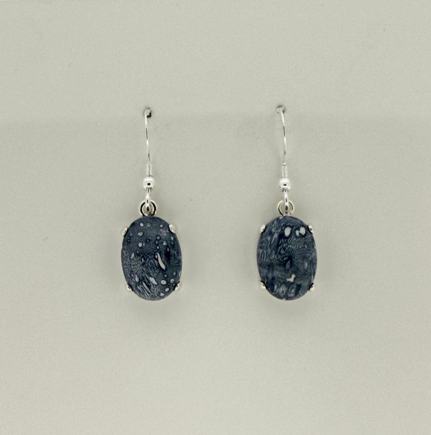 Blue Coral Earrings