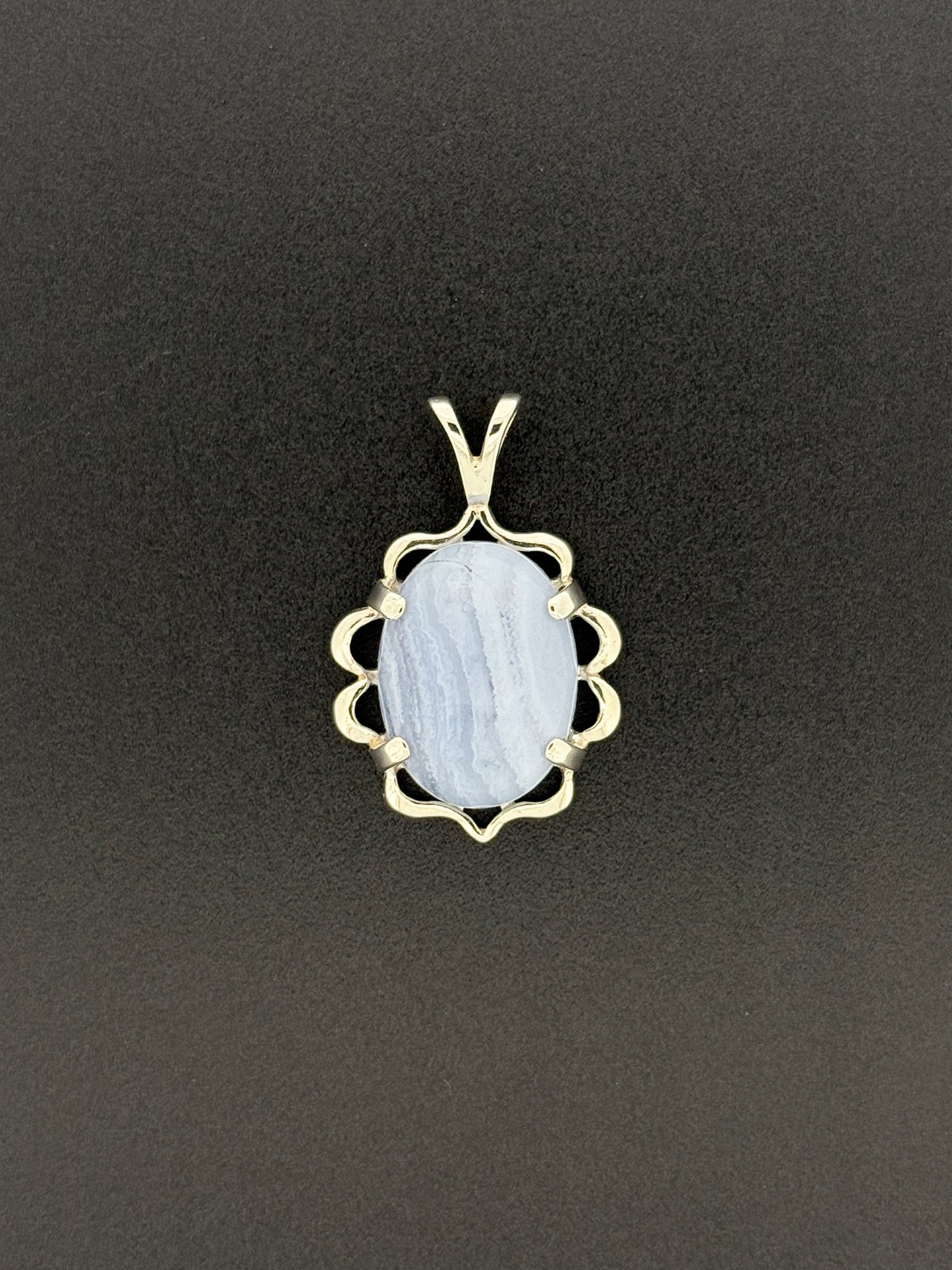 Blue Lace Agate Pendant