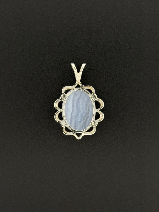 Blue Lace Agate Pendant