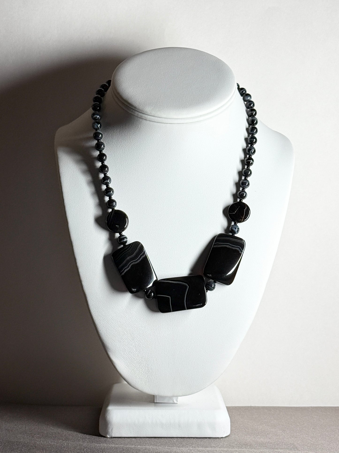Banded Onyx Necklace