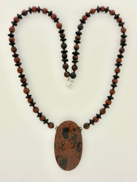 Mahogany Obsidian Necklace