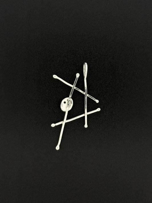 Turquoise Pendant, Abstract