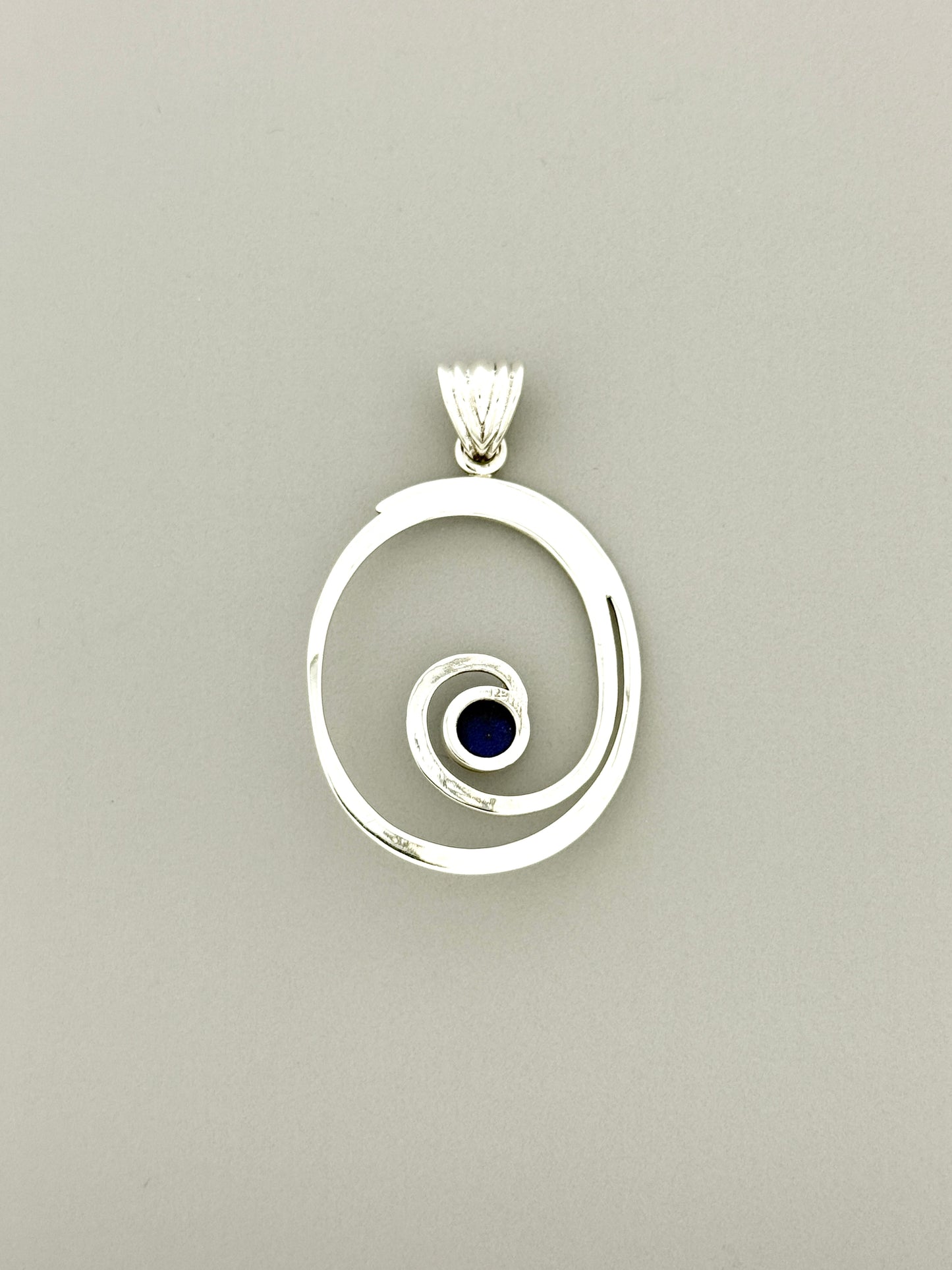 Lapis Lazuli Spiral Pendant