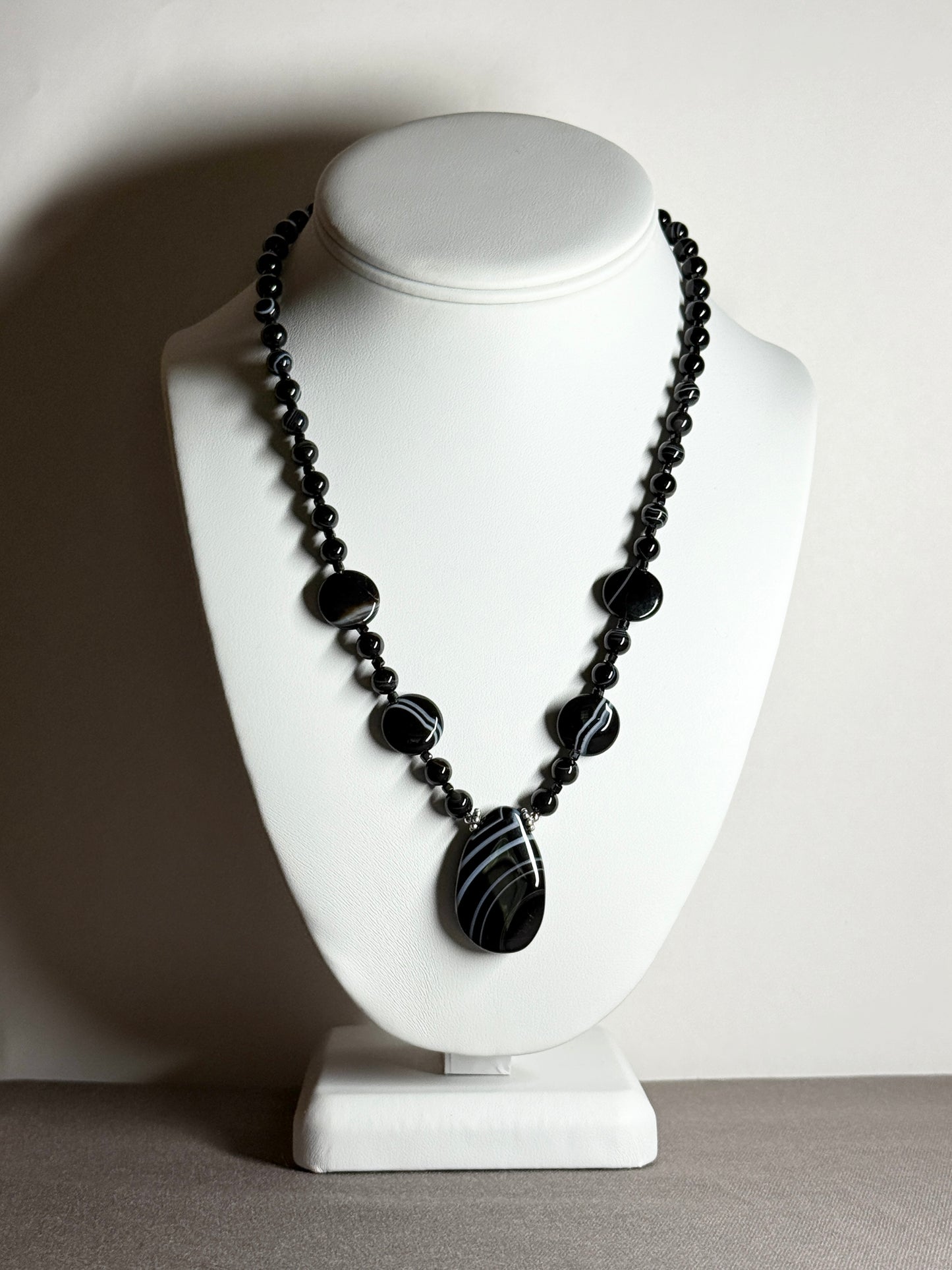 Banded Onyx Necklace