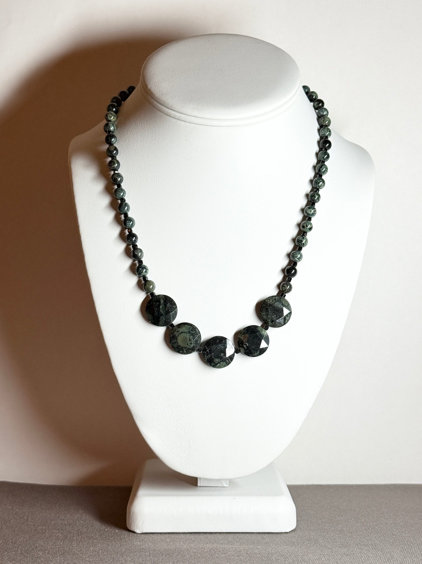 Kabamba Jasper Necklace with Faceted Beads