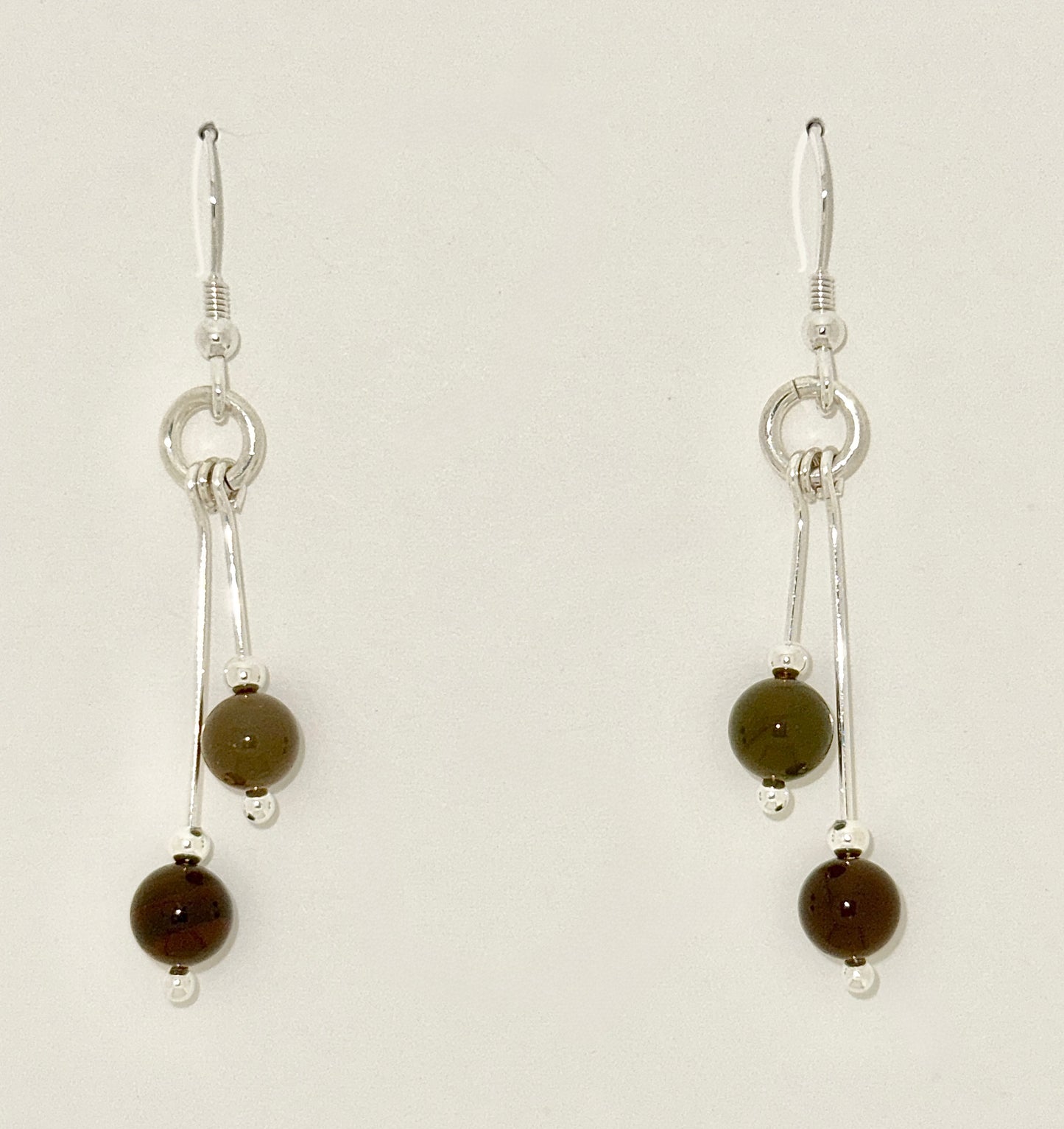 Imperial Jasper Earrings, Bi-dangle