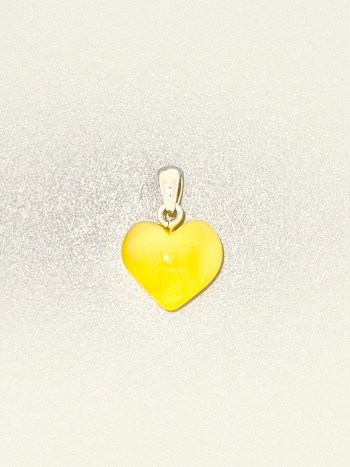 Amber Pendant, Heart