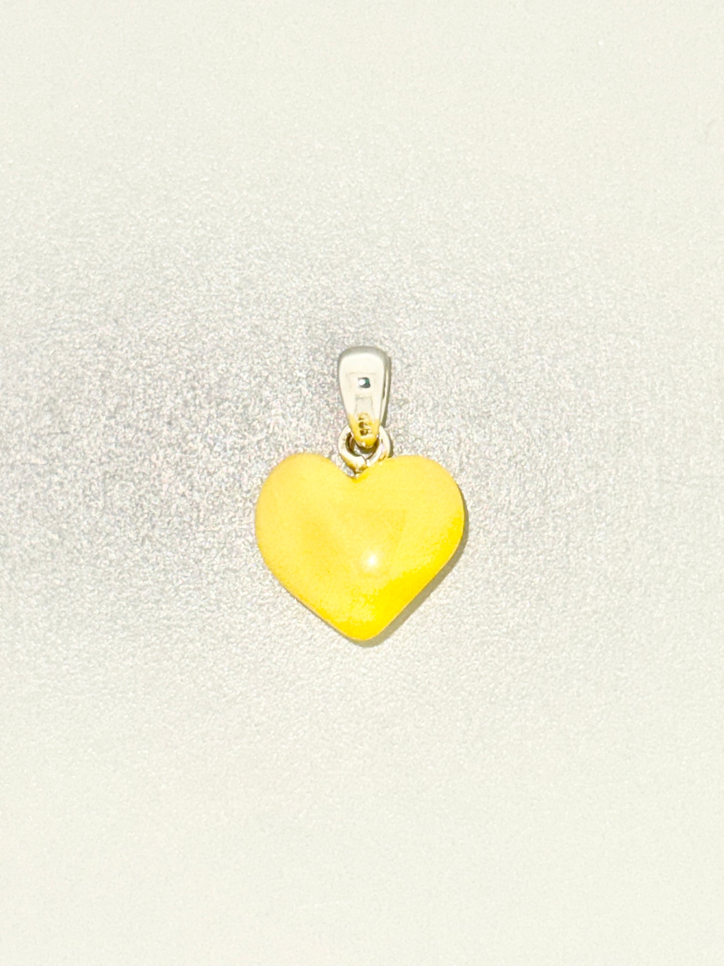 Amber Pendant, Heart