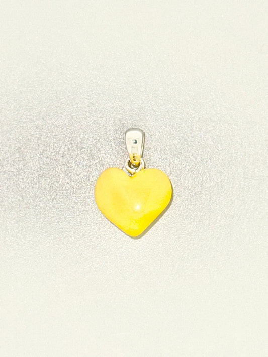 Amber Pendant, Heart