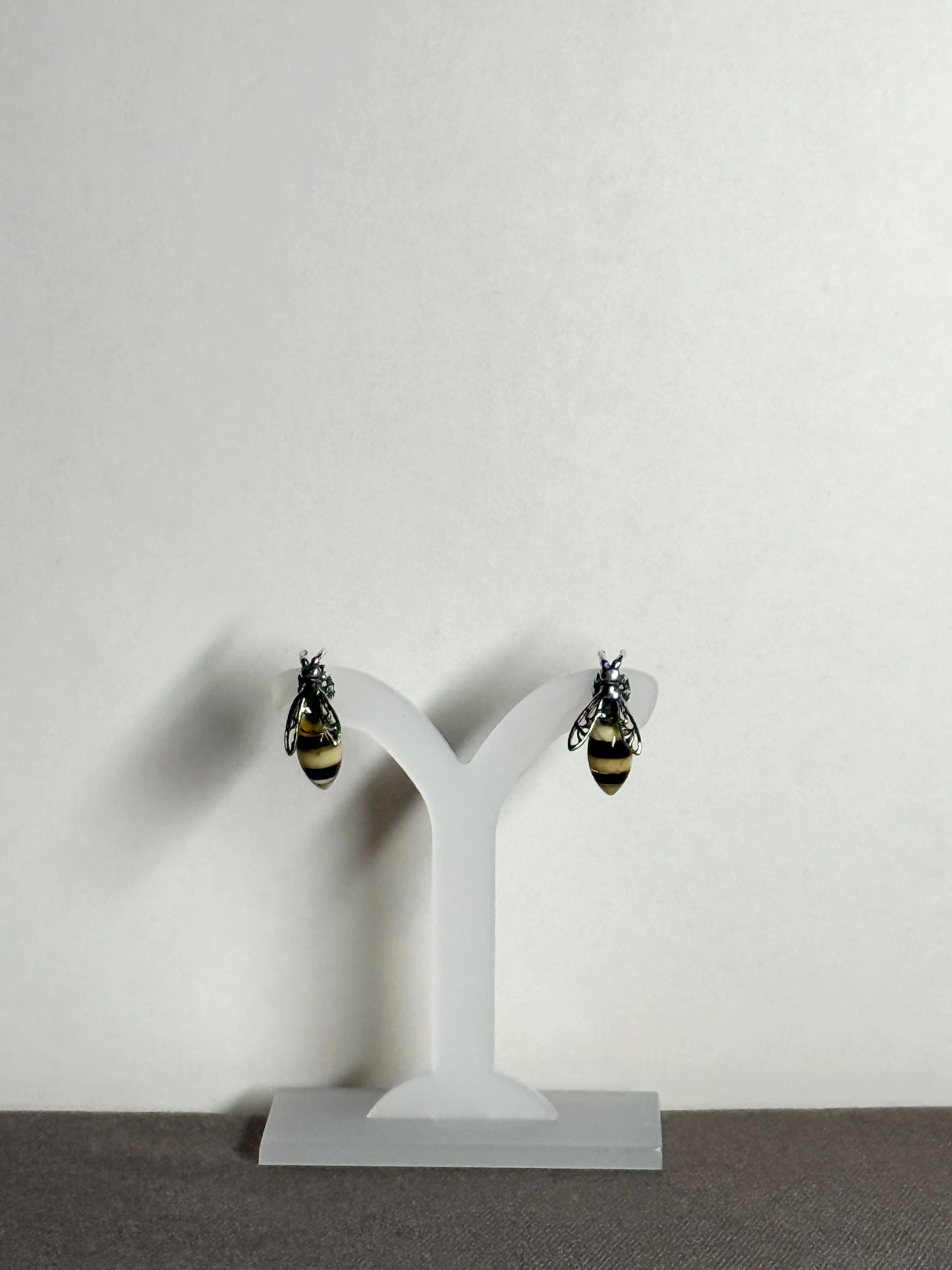 Amber Earrings, Bee Studs
