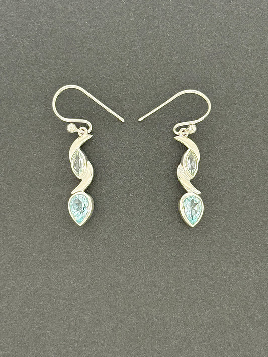 Blue Topaz Earrings