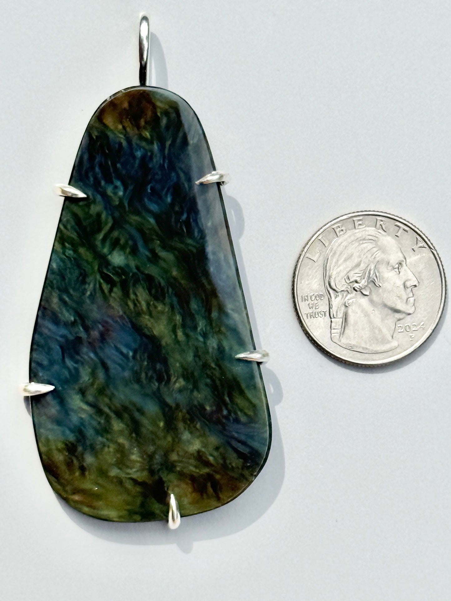 Manto Huichol Obsidian Prong Mount