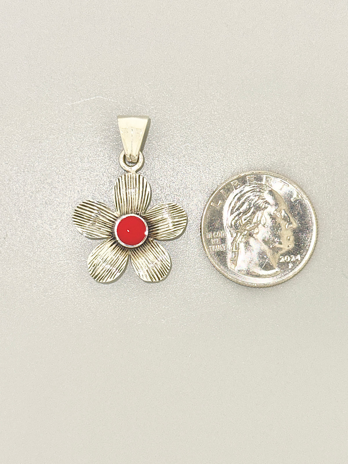 Coral Flower Pendant