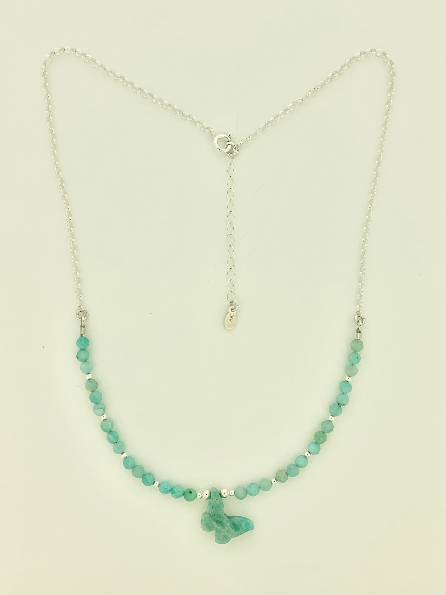 Amazonite Butterfly Necklace