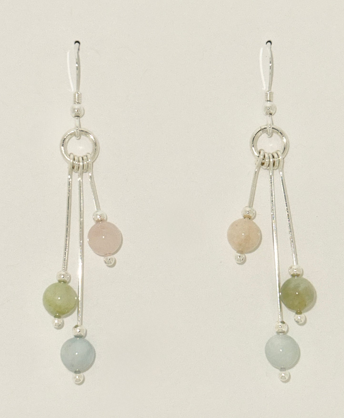 Beryl Earrings, Tri-dangle