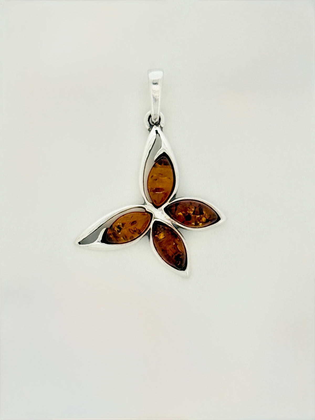 Amber Pendant, Butterfly