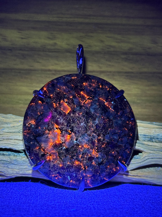 Dragon's Blood Eudialyte Prong Mount
